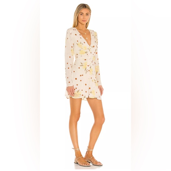 Free People Women's Dress Date Night Sunshine Size Medium‎ Spring Flowy - Picture 2 of 15